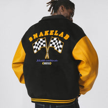 画像をギャラリービューアに読み込む, ANTIDOTE スタジャン ウール ロゴ刺繍 防寒レーシングジャケット