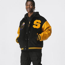 画像をギャラリービューアに読み込む, ANTIDOTE スタジャン ウール ロゴ刺繍 防寒レーシングジャケット