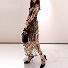 画像をギャラリービューアに読み込む, パーティードレス ワンピース レース ミディ丈 Aライン