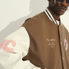 画像をギャラリービューアに読み込む, HAC オーバーサイズ スタジャン 3Dロゴ ベースボールジャケット