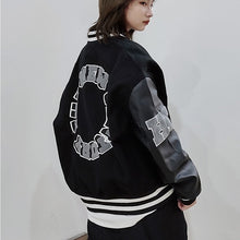 画像をギャラリービューアに読み込む, HAC オーバーサイズ スタジャン 3Dロゴ ベースボールジャケット