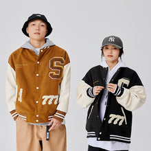 画像をギャラリービューアに読み込む, メンズ ブルゾン スタジャン 秋春 異素材 MA-1 配色 ロゴ 3色