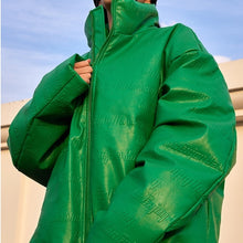 画像をギャラリービューアに読み込む, MEDM 3D立体ロゴ PUレザー 3周年限定モデル ダウンジャケット