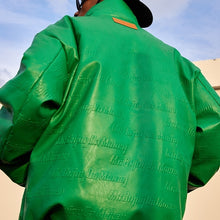 画像をギャラリービューアに読み込む, MEDM 3D立体ロゴ PUレザー 3周年限定モデル ダウンジャケット