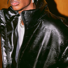 画像をギャラリービューアに読み込む, MEDM 3D立体ロゴ PUレザー 3周年限定モデル ダウンジャケット