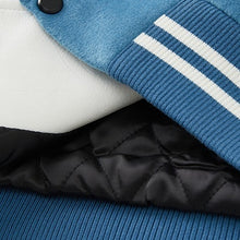 画像をギャラリービューアに読み込む, MEDM スタジャン ローズ ロゴ ウール ベースボールジャケット