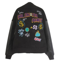 画像をギャラリービューアに読み込む, MEDM スタジャン ロゴ PUレザー ベースボールジャケット