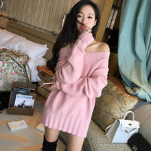 画像をギャラリービューアに読み込む, 韓国 ゆったり感 オフショル バルーン袖 トレーナー 秋冬新品