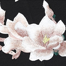 画像をギャラリービューアに読み込む, 女性大人気新品ゆったり背刺繍桜ワンピースレディー民族風痩せ ブラック