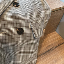 画像をギャラリービューアに読み込む, こなれ感 タータンチェック ダブル ジャケット