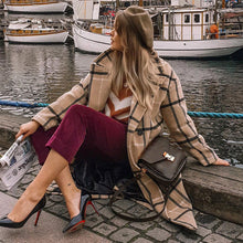 画像をギャラリービューアに読み込む, チェック柄チェスターコート