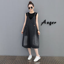 画像をギャラリービューアに読み込む, デニムワンピース ロングワンピース つりワンピース 韓国風 秋冬