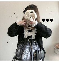 画像をギャラリービューアに読み込む, ゴシック 暗黒ドール フリルフレアワンピ ブラック