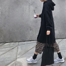 画像をギャラリービューアに読み込む, ひざ丈ワンピース コントラストカラー 韓国風 ワンピース 秋冬