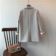 画像をギャラリービューアに読み込む, こなれ感 タータンチェック ダブル ジャケット