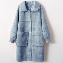 画像をギャラリービューアに読み込む, レディース  袖ポッケト付き 無地 ラシャコートー ロングコート ウール  韓国風 秋冬 コート