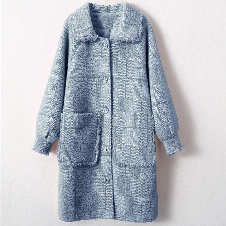 レディース  袖ポッケト付き 無地 ラシャコートー ロングコート ウール  韓国風 秋冬 コート