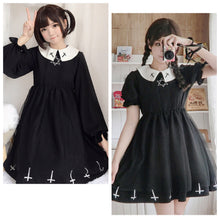 画像をギャラリービューアに読み込む, レディース    ゴスロリ 可愛いワンピース ワンピース 秋冬