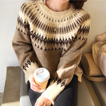 画像をギャラリービューアに読み込む, 20%OFF レディースノルディック セータートップス 秋冬  2色