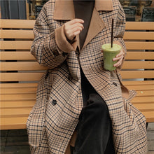 画像をギャラリービューアに読み込む, 韓国系 トロチェッククラシックコート