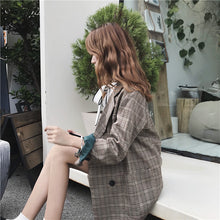 画像をギャラリービューアに読み込む, レディース グレンチェック ジャケット コート秋冬新品