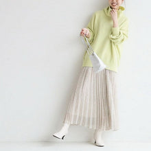 画像をギャラリービューアに読み込む, 2020夏秋新品　ドットシフォンプリーツスカートホワイト