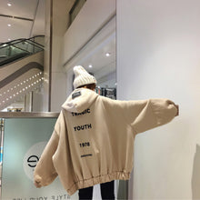 画像をギャラリービューアに読み込む, 22%OFF あったかバックロゴパーカー裏起毛 オーバーサイズ  秋冬