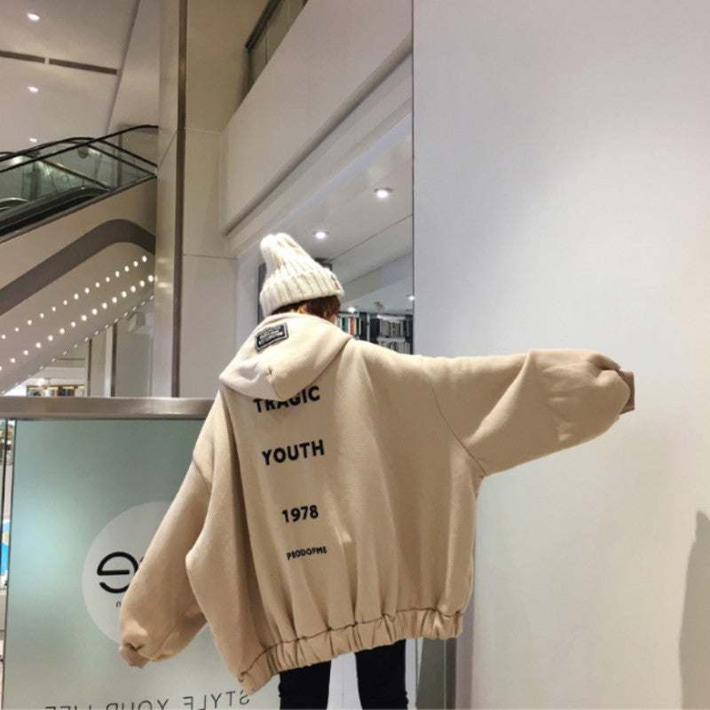 22%OFF あったかバックロゴパーカー裏起毛 オーバーサイズ  秋冬