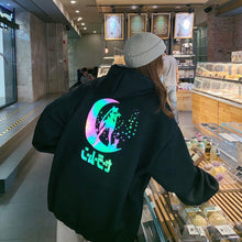 画像をギャラリービューアに読み込む, セーラームーン リフレクタースウェットパーカー 原宿 ブラック ホワイト