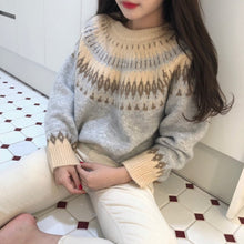 画像をギャラリービューアに読み込む, 20%OFF レディースノルディック セータートップス 秋冬  2色