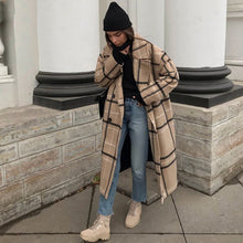 画像をギャラリービューアに読み込む, チェック柄チェスターコート