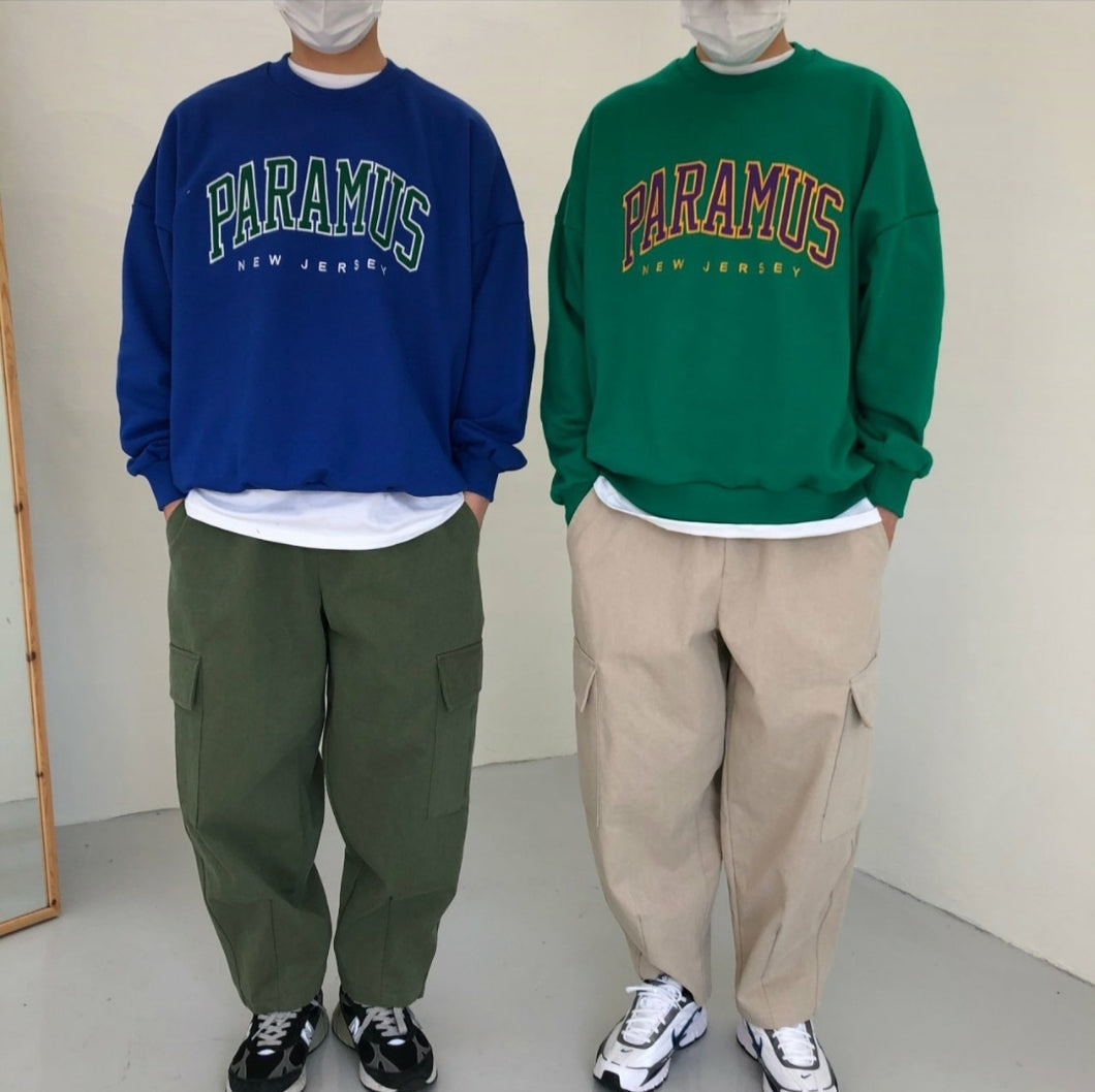 ユニセックス　カレッジロゴ　PARAMUS MTM  6色