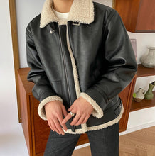 画像をギャラリービューアに読み込む, ジャケット レザージャケット スタジャン　ボア PU