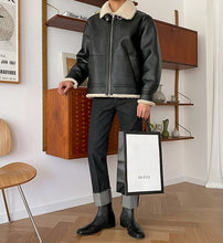 画像をギャラリービューアに読み込む, ジャケット レザージャケット スタジャン　ボア PU