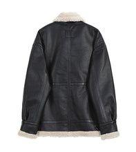 画像をギャラリービューアに読み込む, ジャケット レザージャケット スタジャン　ボア PU