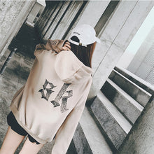 画像をギャラリービューアに読み込む, レディース オーバーサイズビッグ パーカー トップス韓国風  秋冬