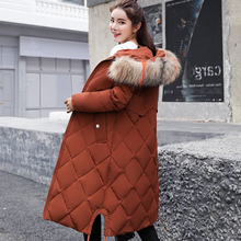 画像をギャラリービューアに読み込む, キルティング ロング 中綿 ダウンコート フード レディース  大きいサイズ 秋冬