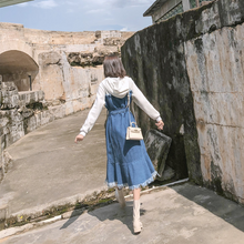 画像をギャラリービューアに読み込む, 大きいサイズ レディース 異素材重ね着風パーカーワンピース