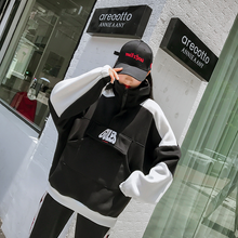 画像をギャラリービューアに読み込む, 20%OFF レディース 半ジップパーカー ブラック 大きいサイズ ップス 秋冬