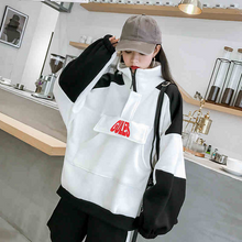 画像をギャラリービューアに読み込む, 20%OFF レディース 半ジップパーカー ブラック 大きいサイズ ップス 秋冬