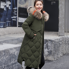 画像をギャラリービューアに読み込む, キルティング ロング 中綿 ダウンコート フード レディース  大きいサイズ 秋冬