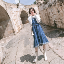 画像をギャラリービューアに読み込む, 大きいサイズ レディース 異素材重ね着風パーカーワンピース