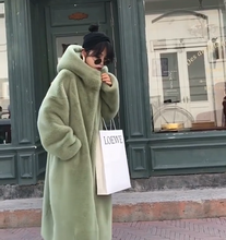 画像をギャラリービューアに読み込む, ロングファーコート♪秋冬韓国アウター、ダウン、ムートンジャケット  秋冬