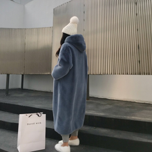 画像をギャラリービューアに読み込む, ロングファーコート♪秋冬韓国アウター、ダウン、ムートンジャケット  秋冬
