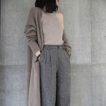 画像をギャラリービューアに読み込む, ロングカーディガン レディース アウター 羽織 韓国風 コート秋冬新品
