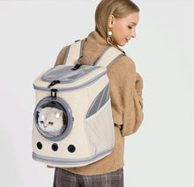 画像をギャラリービューアに読み込む, 猫犬兼用 ペット用キャリーバッグ 宇宙船カプセル型ペットバックパック