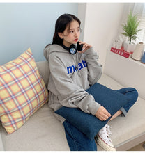 画像をギャラリービューアに読み込む, MUAHMUAH COMBI POINT SIGNATURE HOODIE 4色 ダボっと