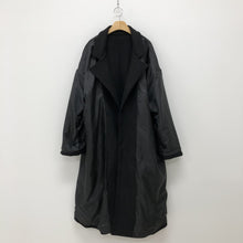画像をギャラリービューアに読み込む, ハンサムマキシ丈ウールローブコート ブラック