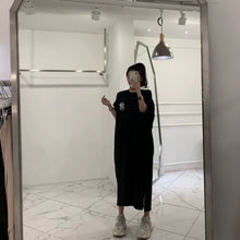 画像をギャラリービューアに読み込む, ワンピース ロゴ スウェット シンプル カジュアル ロング