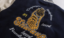 画像をギャラリービューアに読み込む, ニュートラル アメリカン レトロ スタジャン ジャケット 秋冬 2色